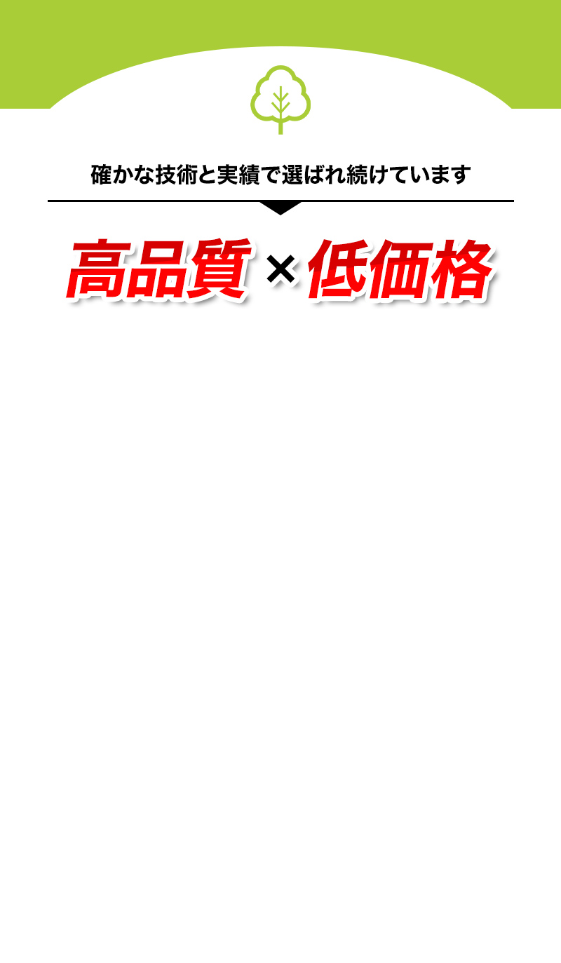 高品質×低価格
